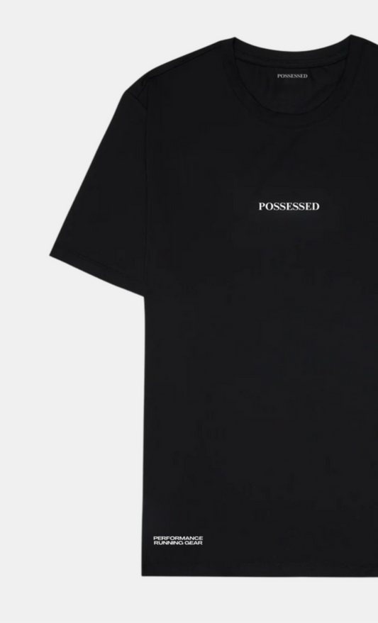Phantom Mesh Run Tee - Black
